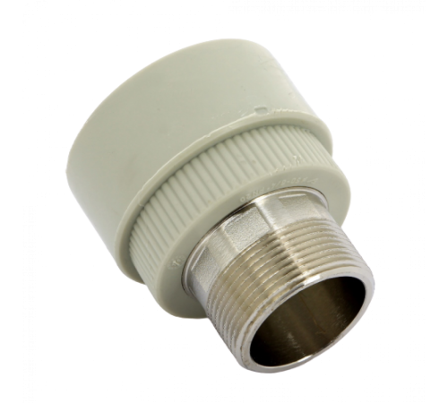 Переходник PPR с наружной резьбой 50x1 1/2" FV-Plast Переходник PPR с наружной резьбой 50x1 1/2" FV-Plast