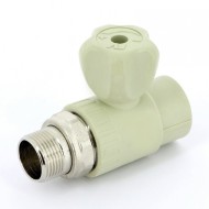Кран шаровой радиаторный 25x3/4" НР, прямой PPR FV-Plast