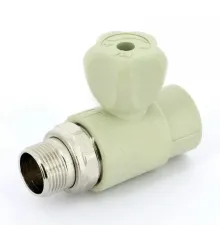 Кран шаровой радиаторный 25x3/4" НР, прямой PPR FV-Plast