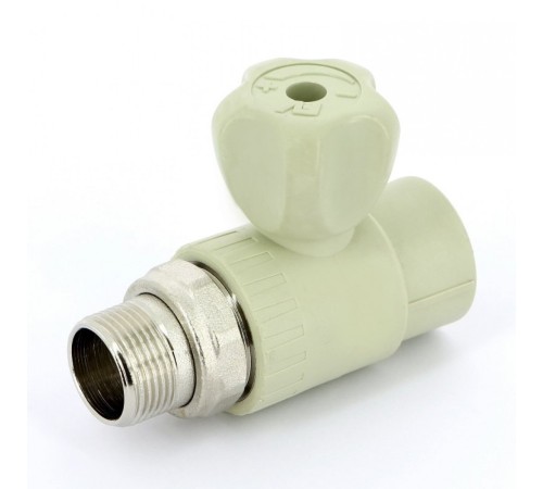 Кран шаровой радиаторный 25x3/4" НР, прямой PPR FV-Plast Кран шаровой радиаторный 25x3/4" НР, прямой PPR FV-Plast