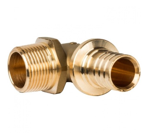 Угольник-переходник с наружной резьбой 25xR 3/4" для труб из сшитого полиэтилена Stout