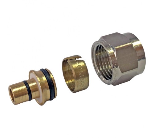 Фитинг компрессионный для труб PEX-AL-PEX 16х2,6х3/4" Stout Фитинг компрессионный для труб PEX-AL-PEX 16х2,6х3/4" Stout