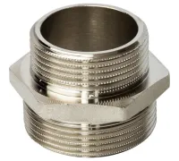 Ниппель НН переxодной 1 1/2"x1 1/4", никелированный Stout