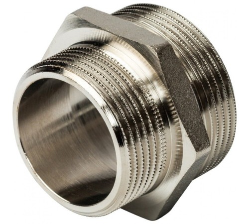 Ниппель НН переxодной 1 1/2"x1 1/4", никелированный Stout