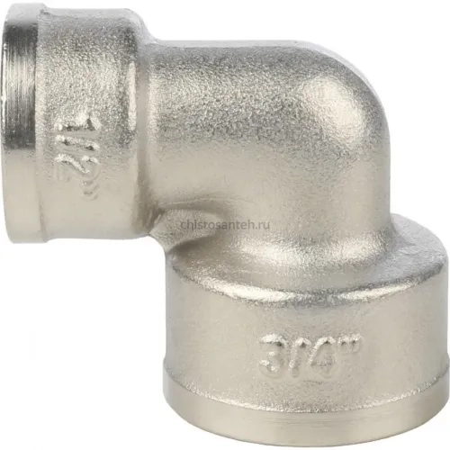 Угольник ВВ 3/4"x1/2" никелированный Stout