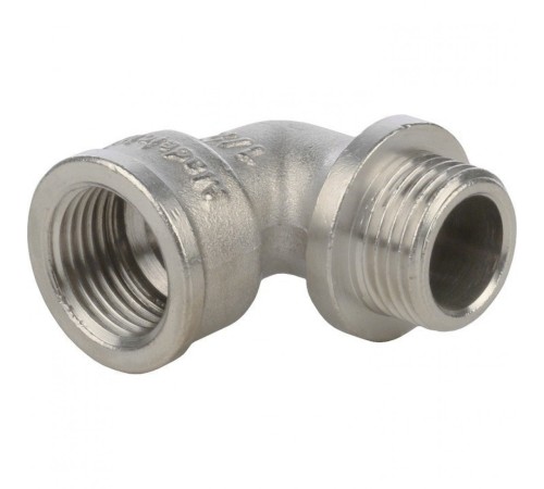 Угольник с упором НВ 1/4" никелированный Stout