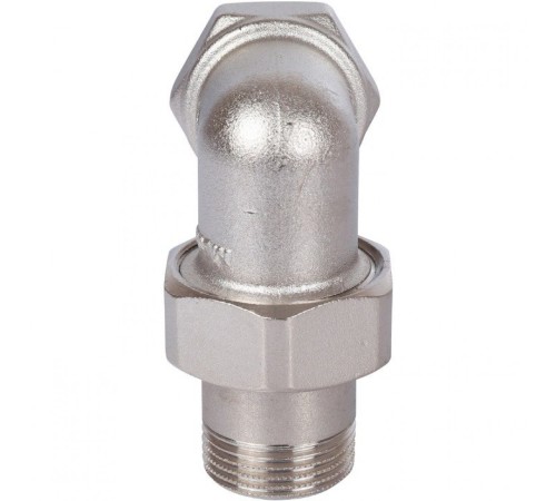 Разъемное угловое соединение американка ВН 3/4" уплотнение под гайкой o-ring кольцо, никелированное Stout