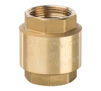 Клапан обратный пружинный муфтовый 1 1/4" с пластиковым седлом Stout