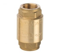 Клапан обратный пружинный муфтовый 1/2" с металлическим седлом Stout