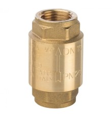Клапан обратный пружинный муфтовый 1/2" с металлическим седлом Stout