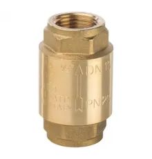 Клапан обратный пружинный муфтовый 1/2" с металлическим седлом Stout