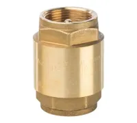 Клапан обратный пружинный муфтовый 1 1/4" с металлическим седлом Stout
