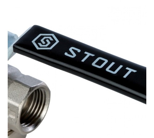 Кран шаровой с фильтром 1/2" Stout