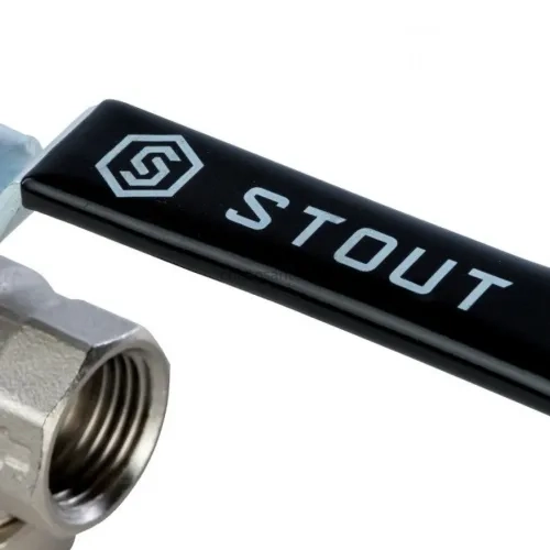 Кран шаровой с фильтром 1/2" Stout