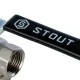 Кран шаровой с фильтром 1/2" Stout