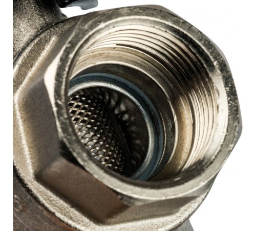 Кран шаровой с фильтром 3/4", ручка бабочка Stout