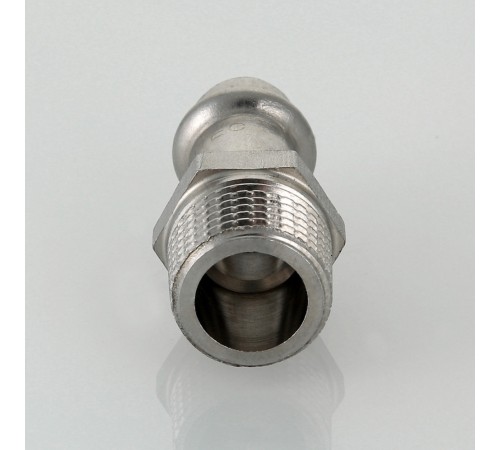 Пресс-муфта с наружной резьбой 35 мм х 1 1/4"  из нержавеющей стали VTi.901.I.003507 VALTEC (ВАЛТЕК)