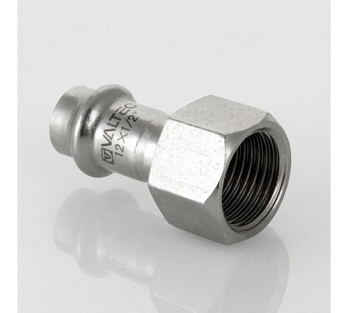 Пресс-муфта с  внутренней резьбой 22 мм х 04  из нержавеющей стали VTi.902.I.002204 VALTEC (ВАЛТЕК)