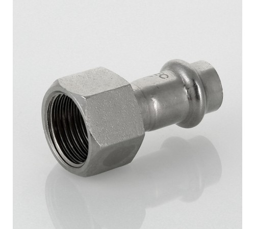 Пресс-муфта с  внутренней резьбой 22 мм х 04  из нержавеющей стали VTi.902.I.002204 VALTEC (ВАЛТЕК)