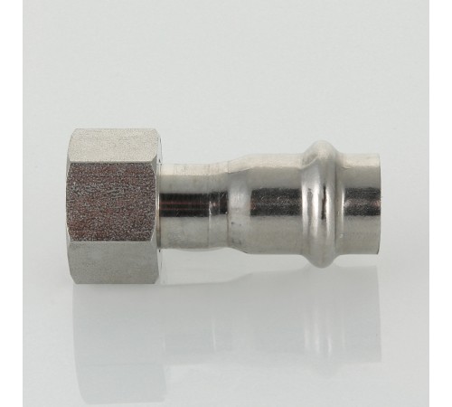Пресс-муфта с накидной гайкой 22 мм х 1/2"  из нержавеющей стали VTi.908.I.002204 VALTEC (ВАЛТЕК)