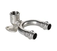 Пресс-водорозетка проходная  мм х   из нержавеющей стали VTi.954.DI.150415 VALTEC (ВАЛТЕК)