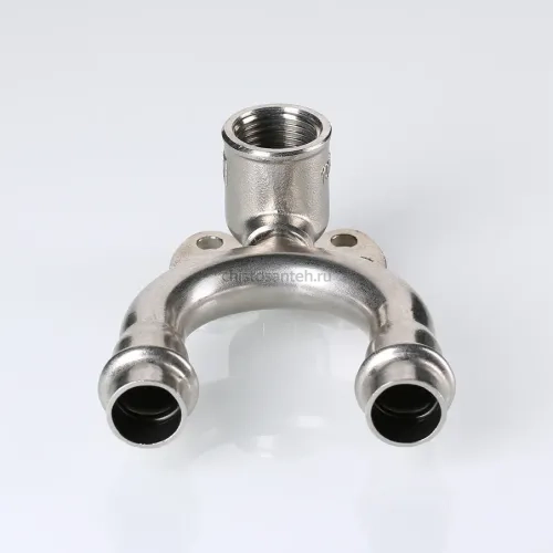 Пресс-водорозетка проходная  мм х   из нержавеющей стали VTi.954.DI.150415 VALTEC (ВАЛТЕК)