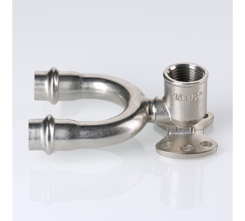 Пресс-водорозетка проходная  мм х   из нержавеющей стали VTi.954.DI.150415 VALTEC (ВАЛТЕК)