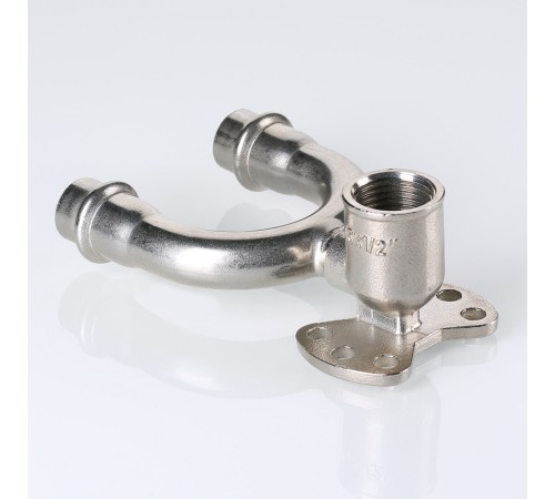 Пресс-водорозетка проходная  мм х   из нержавеющей стали VTi.954.DI.150415 VALTEC (ВАЛТЕК)