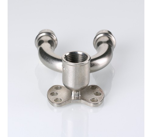 Пресс-водорозетка проходная  мм х   из нержавеющей стали VTi.954.DI.150415 VALTEC (ВАЛТЕК)