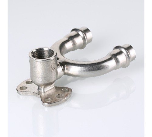 Пресс-водорозетка проходная  мм х   из нержавеющей стали VTi.954.DI.150415 VALTEC (ВАЛТЕК)