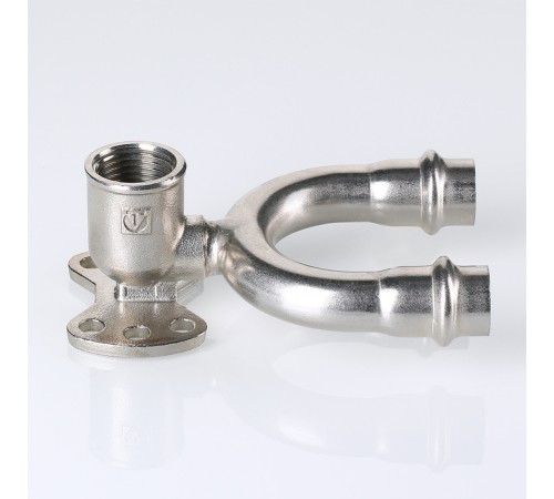 Пресс-водорозетка проходная  мм х   из нержавеющей стали VTi.954.DI.150415 VALTEC (ВАЛТЕК)