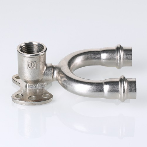 Пресс-водорозетка проходная  мм х   из нержавеющей стали VTi.954.DI.150415 VALTEC (ВАЛТЕК)