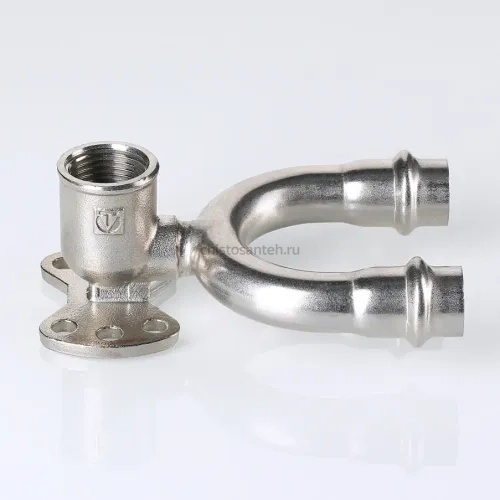 Пресс-водорозетка проходная  мм х   из нержавеющей стали VTi.954.DI.150415 VALTEC (ВАЛТЕК)