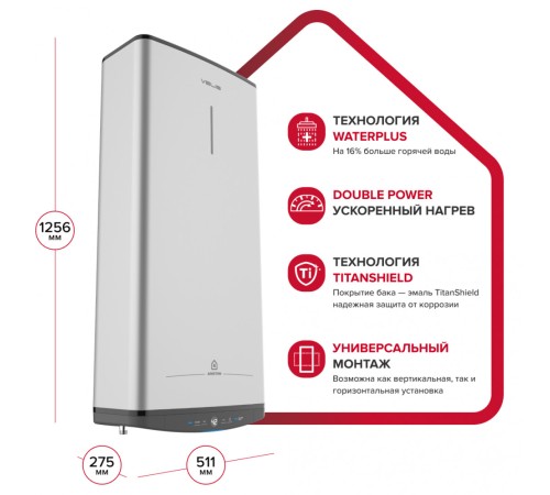Водонагреватель Ariston ABS VLS PRO R 100, электрический накопительный (3700710 Аристон)