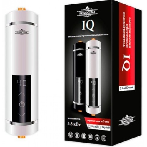 Водонагреватель PRIMOCLIMA IQ 5.5 кВт, белый, электрический проточный PC IQ 5.5 (W) (Примоклима)