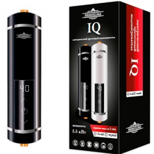 Водонагреватель PRIMOCLIMA IQ 5.5 кВт, черный, электрический проточный PC IQ 5.5 (В) (Примоклима)