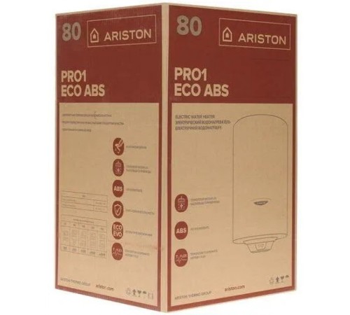 Водонагреватель Ariston PRO1 ECO INOX ABS PW 80 V, электрический накопительный (3700548 Аристон)