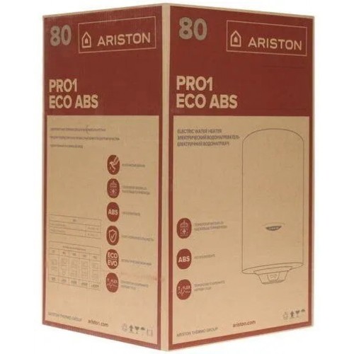 Водонагреватель Ariston PRO1 ECO INOX ABS PW 80 V, электрический накопительный (3700548 Аристон)