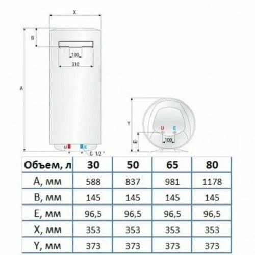 Водонагреватель Ariston BLU1 ECO ABS PW 30 V SLIM, электрический накопительный (3700554 Аристон)