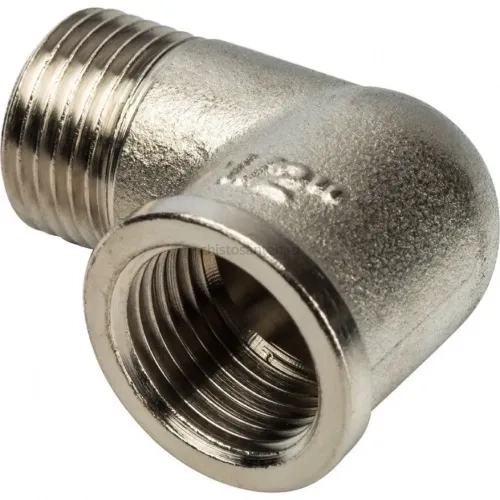 Угольник НВ 1/2" никелированный Stout