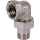 Разъемное угловое соединение, американка ВН 1/2" уплотнение под гайкой o-ring кольцо, никелированное Stout