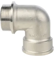 Угольник с упором НВ 1 1/2", никелированный Stout