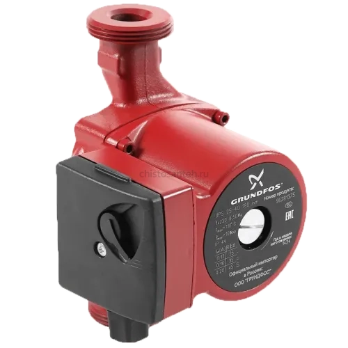 Одинарный циркуляционный насос Grundfos UPS 32-100 180, 1x230 В, 50 Гц, 280/340/345 Вт, вход/выход G 2" PN10