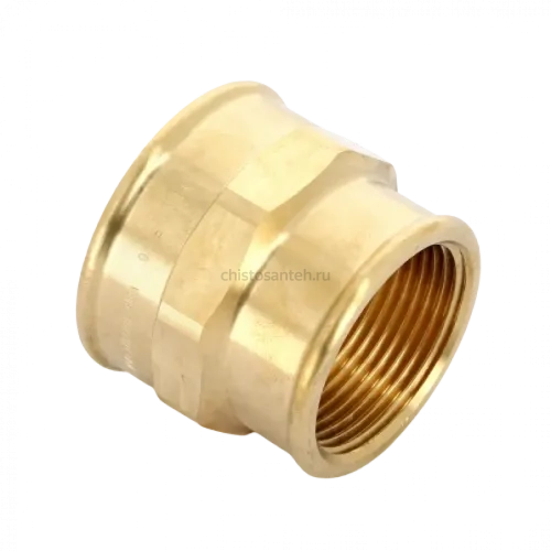 Муфта переxодная ВВ 1 1/2"x1 1/4", бронза Viega