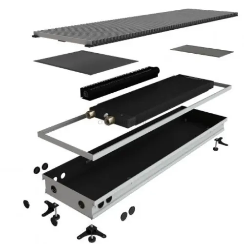 Конвектор внутрипольный Askon (без вентилятора) КВП 65/330/4100 (решетка входит в комплект)