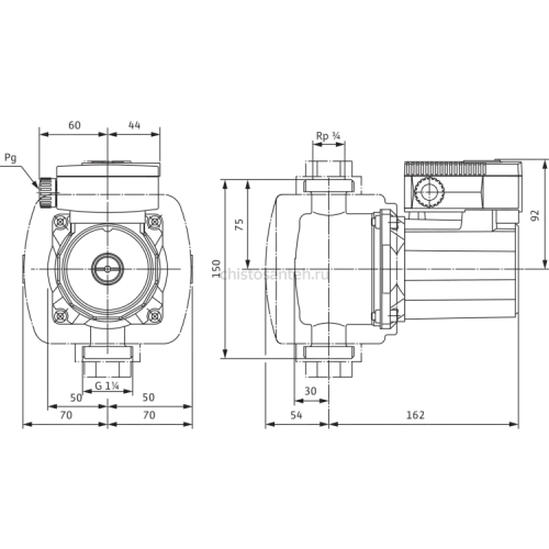 Циркуляционный насос Wilo TOP-Z 20/4 (3~400 V, PN 10, Inox) 2045520