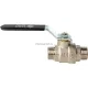 Кран шаровой полнопроходной НР/НР 1/2", ручка рычаг Stout