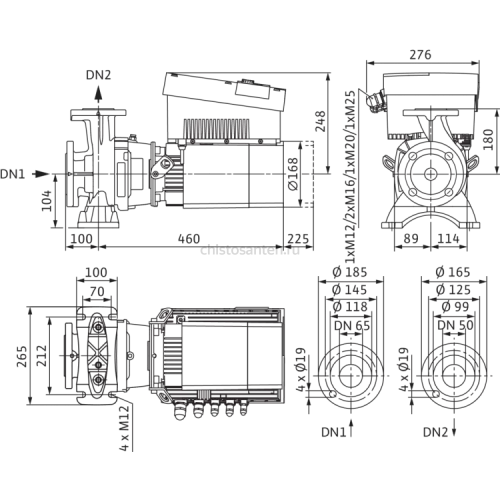 Циркуляционный насос Wilo Stratos GIGA B 50/1-17/1,9-R1 2189138,2161522