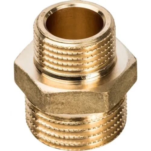 Ниппель НН переходной 1/2"x3/8" Stout
