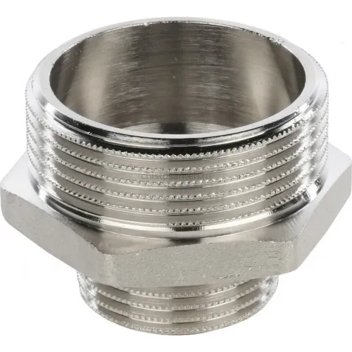 Ниппель НН переxодной 1 1/2"x1" никелированный Stout
